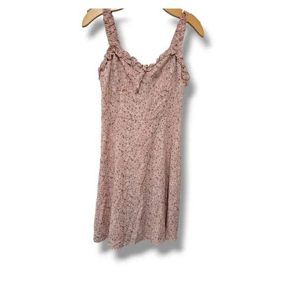ROMWE Dresses & Skirts - Romwe women's multicolor floral sleeveless flowy  tie front dress - large